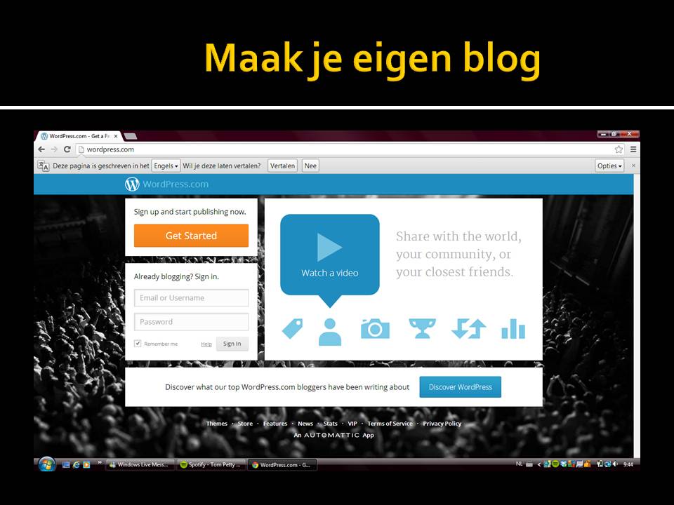 maak je eigen blog