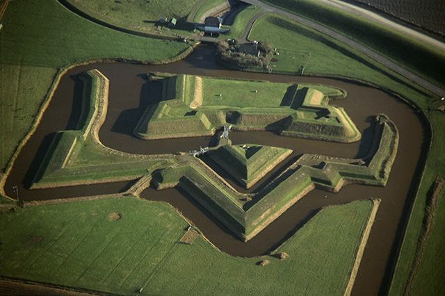 Fort de Schans van bovenaf gezien. Bron: Kaapskil, 