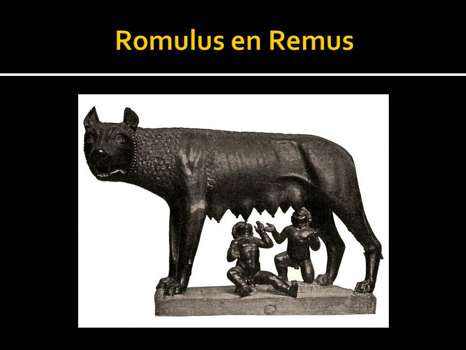 Romulus en Remus stichten van Rome